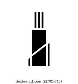 thhn thwn thermoplastic heat nylon wire glyph icon vector. thhn thwn thermoplastic heat nylon wire sign. isolated symbol illustration