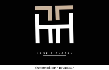 TH,HT,T,H  Abstract Letters Logo monogram