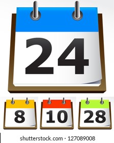 Thick 3d Calendar Icon
