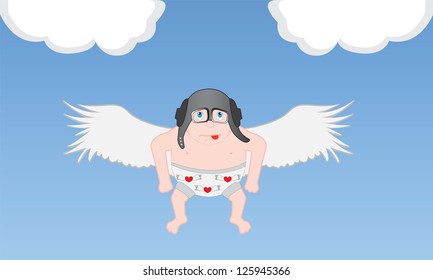  Thick angel flying helmet