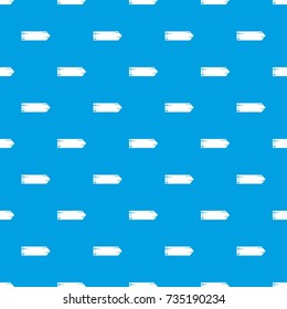 Thick arrow pattern repeat seamless in blue color for any design. Vector geometric illustration