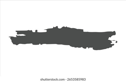 Vetor de traçado de pincel preto espesso com textura áspera e contraste em negrito, ótimo para design gráfico.