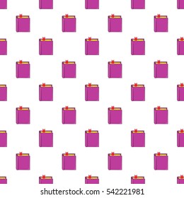 Thick book with bookmark pattern. Cartoon illustration of thick book with bookmark vector pattern for web