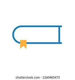 Thick book graphic design template vector illustration