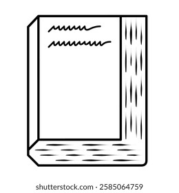 thick book, on a white background
