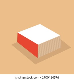 dick zu lesen, flache Designgrafik