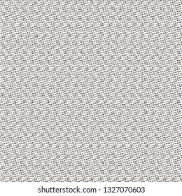 Thick canvas texture. Coarse fabric background. Monochrome. Cover. Vector illustration.