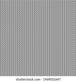 Thick canvas with wavy stripes and small squares arranged in a zigzag pattern. Black and white textured background.