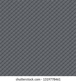 Thick cloth with parallel oblique stripes, colored in blue gray. Twill fabric texture. Vector illustration.