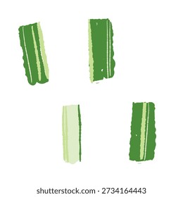 Thick Cut Green Leek Logs