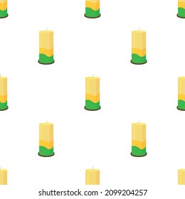 Thick decorative candle pattern seamless background texture repeat wallpaper geometric vector