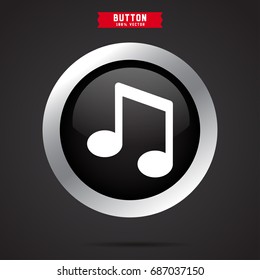 Thick double note icon
