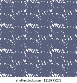 Thick fabric of wool in white and blue. Blanket texture with a kind of plaid pattern. Vector illustration.