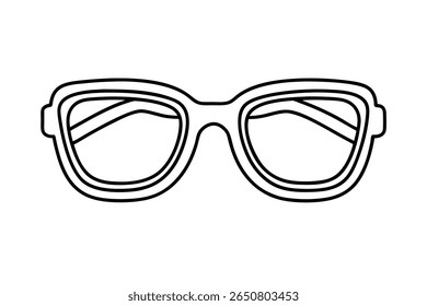 Óculos com moldura grossa e lentes duplas