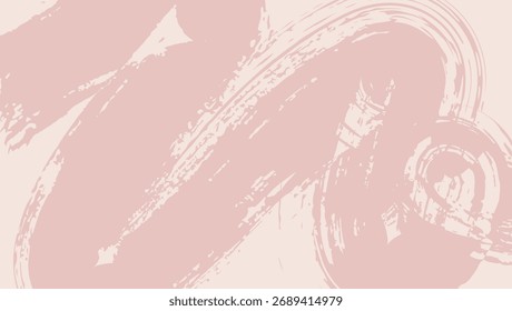 Curso de pincel rosa granulado espesso em negrito com textura de spray. Grunge mão desenhada angústia borda danificado vintage modelo. O rabiscar pincelada traça a textura com pequenos pontos. Fundo vetorial retrô para cartazes.