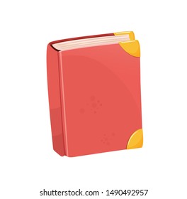 thick hardcover book vector illustration