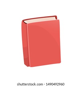 thick hardcover book vector illustration