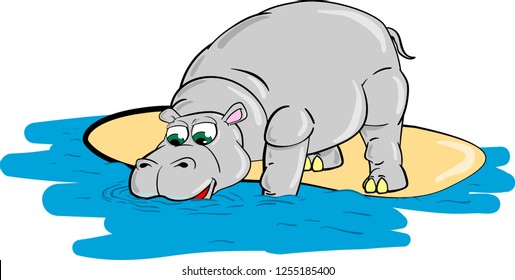 Hippo Drinking Images, Stock Photos & Vectors | Shutterstock