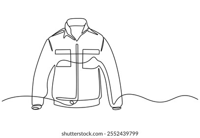 A thick jacket winter