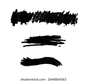 thick line chalk brush stroke collection