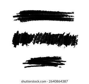 thick line chalk brush stroke collection
