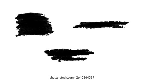 thick line chalk brush stroke collection