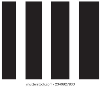Thick line vertical straight collection