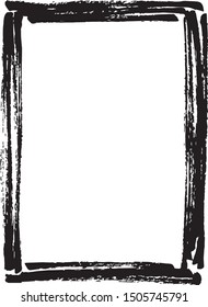 Thick marker lines drawn simplistic frame design