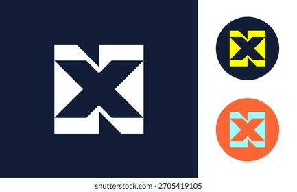 Thick NX symbol logo template