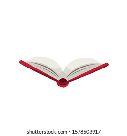 thick open book vector illustration