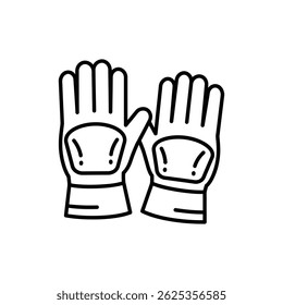 Thick Padded Protective Gloves Symbolizing Safety and Protective Gear