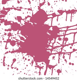 Thick paint spatter and drips made from real paint. File contains no gradients.