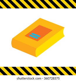 Thick paper book icon