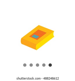 Thick paper book icon