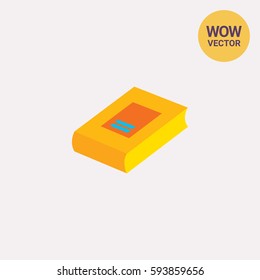 Thick paper book icon