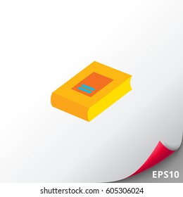 Thick paper book icon
