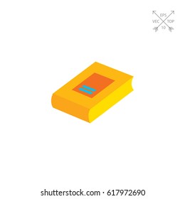 Thick paper book icon