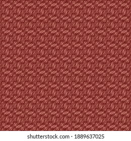 Ropa gruesa con estampado con trenzas más intrincadas. Textura de jersey rojo. Patrón de tapicería.