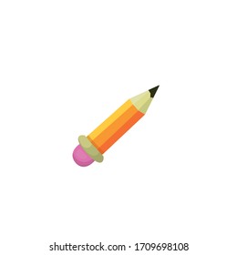 thick pencil yellow vector illustration