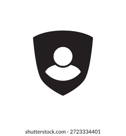 Símbolo de perfil protegido de identidad personal