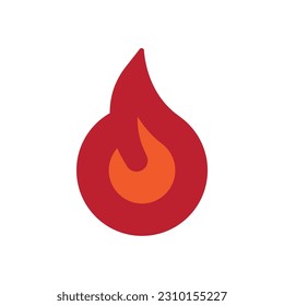 thick red line on the fireball logo vector