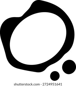 Las marcas de tinta gruesas y saturadas convergen densamente alrededor de un vacío circular central.