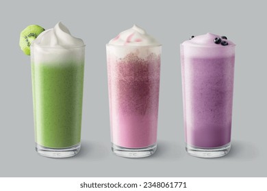 Thick smoothie. Isolated vector illustration