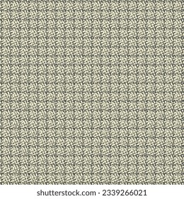 Thick, soft cotton or wool fabric. Gray terry cloth with a checked pattern. Rustic blanket texture. Abstract vector.