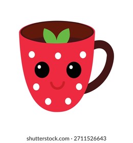 a thick stroke coffee cup decorated with chunky
