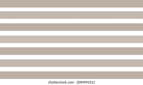 Thick tan and white stripes running horizontally across frame. Stripes are different tones of tan. Antique, neutral, abstract background. Copy space.	