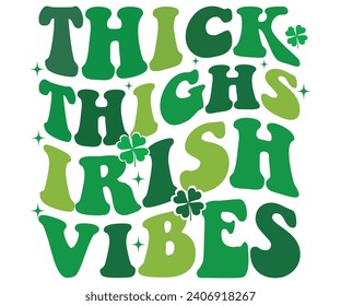 Espeso De Los Grandes Vibes Irlandeses Svg, Retro, Feliz Día De San Patricio Svg, Día De Patrocinadores Diciendo, Shamrock Svg, Clover Svg, Lucky, Pinches Svg, Irlandés Svg, Funny St Patrick's, Descarga Instantánea, Camiseta, Archivo De Corte Svg, Cricut.
