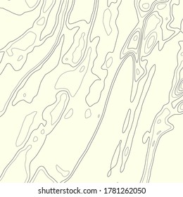 Thick and thin black lines on a ecru background. Abstract Topographic Contour Map Template. EPS10 Vector