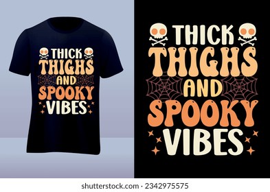 Thick things Halloween t-shirt design