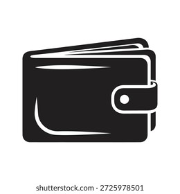 Ícone de carteira espessa simbolizando riqueza e status financeiro rico, um sinal de abundância de dinheiro e economias de dinheiro para uma economia bancária bem-sucedida